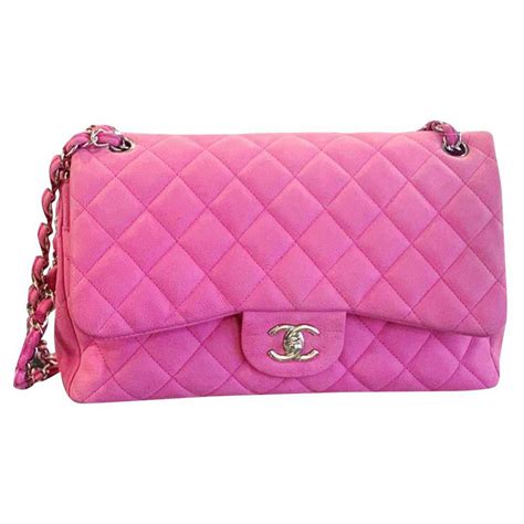 chanel jumbo flap pink suede|Chanel flap bag colors.